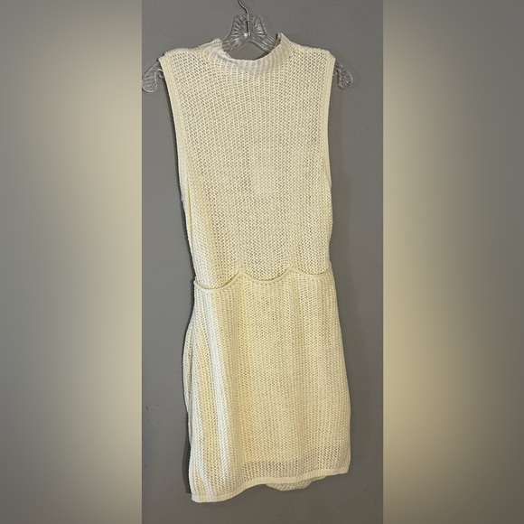 Torn by Ronny Kobo Kate Sleeveless Seashell Textured Knit Mini Dress  Medium - Picture 7 of 8